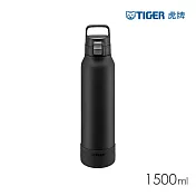 TIGER虎牌 抗菌加工大容量運動型不鏽鋼保冷瓶1.5L(MTA-B150) 曜岩黑