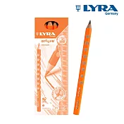 【德國LYRA】Groove三角洞洞鉛筆 12入_ (亮橘)