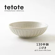 【Minoru陶器】Tetote窯燒 陶瓷深盤13cm ‧ 杏白