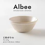 【Minoru陶器】Albee窯十草 陶瓷餐碗330ml ‧ 杏白