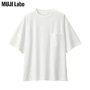 【MUJI 無印良品】MUJI Labo聚酯纖維抗汙吸汗速乾圓領短袖T恤 S 柔白