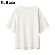 【MUJI 無印良品】MUJI Labo撥水加工二重織短袖套衫 XS 象牙白