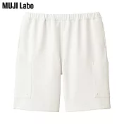 【MUJI 無印良品】MUJI Labo撥水加工二重織工作短褲 XS 象牙白