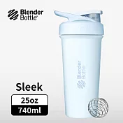 Blender Bottle|《Strada Sleek系列》按壓式不鏽鋼水壺 原裝進口搖搖杯 740ml/25oz 綿雲藍