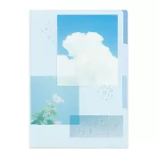 【RYU-RYU】空時間「一瞬」系列 三層L型資料夾A4 ‧ 天空藍