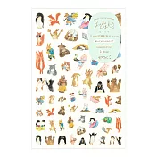 MIDORI Yuru Log日常記錄貼紙1枚- 動物