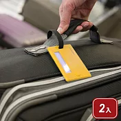 《TRAVELON》我的行李掛牌 | 行李吊牌 識別吊牌 登機牌 姓名牌 - 黃2入