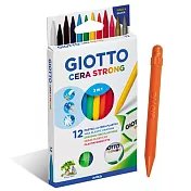 【義大利 GIOTTO】小巨人可削式蠟筆12色(2入組)