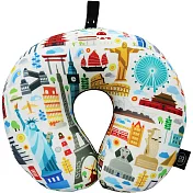 《DQ&CO》緩衝顆粒護頸枕 | 午睡枕 飛機枕 旅行枕 護頸枕 U型枕 - 環遊世界