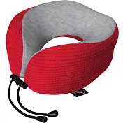 《DQ&CO》舒適U型護頸記憶枕(條紋紅) | 午睡枕 飛機枕 旅行枕 護頸枕 U型枕