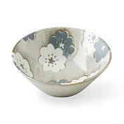 【日本Aito製作所】美濃燒｜和風花語 陶瓷飯碗380ml ‧ 杏灰色