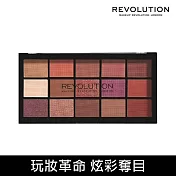【MAKEUP REVOLUTION】玩妝革命15色眼影盤16.5g (古典薔薇)