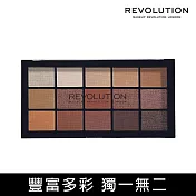 【MAKEUP REVOLUTION】玩妝革命15色眼影盤16.5g (比利時可可)