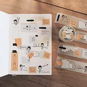 【右手超人】一片一片／霧面 PET膠帶／紙膠帶