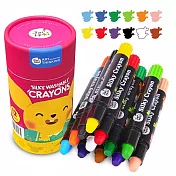 JarMelo 創意美學兒童絲滑蠟筆12色