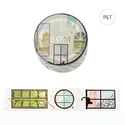 【BGM】PET透明裝飾膠帶 箔押系列 ‧ 窗邊的風景