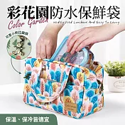 【Quasi】彩花園防水保溫保冷手提袋(便當袋/保鮮袋) 森林
