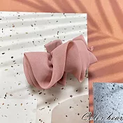 【卡樂熊】氣質雪紡結造型抓夾/髮夾(三色)- 粉色