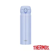 【THERMOS膳魔師】不鏽鋼超輕量彈蓋真空保溫瓶500ml(JNL-506-PBL) 藍色