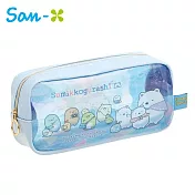 【日本正版授權】角落生物 透明筆袋 鉛筆盒/筆袋/化妝包/收納包 角落小夥伴