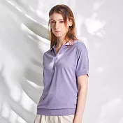 【ST.MALO】美國銀纖維法式POLO衫-2407WP- M 藍紫色