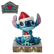 【正版授權】Enesco 史迪奇和小金 聖誕帽 塑像 公仔/精品雕塑 星際寶貝/Stitch 迪士尼/Disney