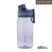 【HOUSUXI舒希】TRITAN 運動直飲水瓶 680ml (四色任選) 鐵灰