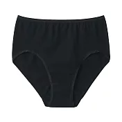 【MUJI 無印良品】女針織高腰內褲 M 黑色