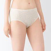 【MUJI 無印良品】女針織高腰內褲 S 象牙白