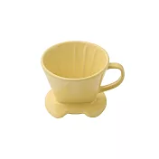 【MUJI 無印良品】炻器咖啡濾杯 淺黃