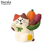 【DECOLE】concombre 豐收的秋天 栗子山 緣起吉利招財貓 豐作