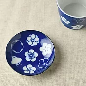 【日本Yamani】美濃燒｜藍千鳥 陶瓷小皿10cm ‧ 梅千鳥