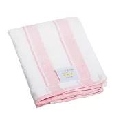 【日本HAYASHI】土耳其愛琴海棉 條紋甘撚純棉手巾 ‧ PINK