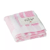 【日本HAYASHI】Adaptation 條紋超長棉柔軟手巾 ‧ Pink