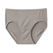 【MUJI 無印良品】女柔滑中腰內褲 S 摩卡棕