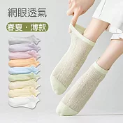 【Missking 1983】薄款網眼透氣提耳船襪 (5雙組)