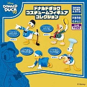 日本正版授權】全套4款 唐老鴨 扮裝公仔 扭蛋/轉蛋 裝扮公仔 Donald Duck 082634