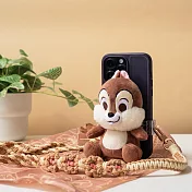 InfoThink 迪士尼 絨毛公仔手機背夾+環保袋 奇奇