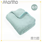 【MORINO摩力諾】超吸水舒柔蓬鬆加長毛巾(35X80cm) 海岸藍