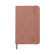 【Rhodia｜2025 Planner】2025 手帳  A6_週曆橫排_象牙色 _160頁_90g_硬皮_彈性束帶_ 玫瑰木紅