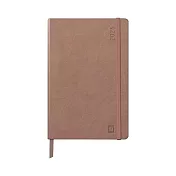 【Rhodia|2025 Planner】2025 手帳 A5_週曆橫排_象牙色 _160頁_90g_硬皮_彈性束帶_ 玫瑰木紅