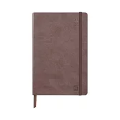 【Rhodia|2025 Planner】2025 手帳 A5_週曆直排_象牙色 _160頁_90g_硬皮_彈性束帶_ 巧克力色