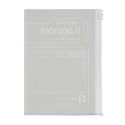 【Mark’s】2025 橫式週記事收納手帳B6變型 ‧ Storage.it/白色