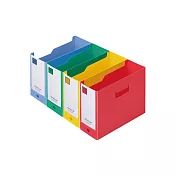 【KING JIM】迷你PP文件盒 橫式 四色組