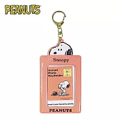 【日本正版授權】史努比 造型票卡夾 票夾/證件套/悠遊卡夾 Snoopy/PEANUTS - 史努比