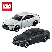 【日本正版授權】兩款一組 TOMICA NO.100 凌志 IS 350 F SPORT LEXUS 玩具車 初回特別式樣 多美小汽車