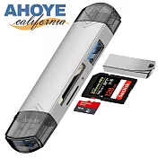 【AHOYE】USB3.0 Type-C MicroSD/SD讀卡器 (集線器 讀卡機 轉接器)