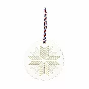 日本HIGHTIDE 文林堂 活版印刷裝飾卡片 ‧ 雪花/金色x銀色