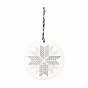 日本HIGHTIDE 文林堂 活版印刷裝飾卡片 ‧ 雪花/紫色x銀色