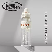 【Lane mouen】運動雙飲水壺 - 白